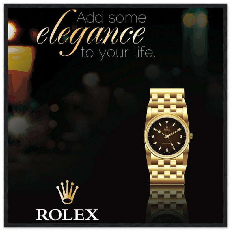 Rolex Elegance Vintage Poster Ad
