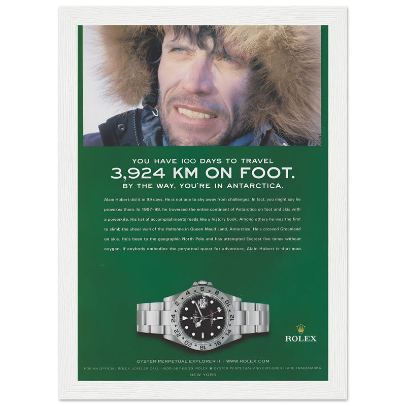 Rolex Explorer Vintage Poster Ad