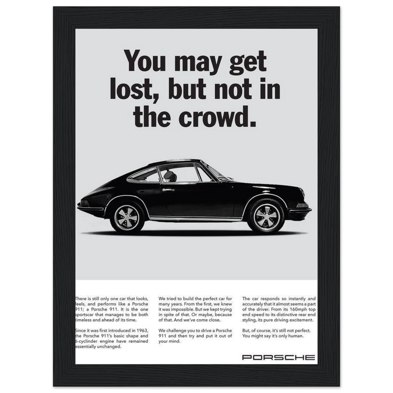 Porsche Vintage Poster - Lost
