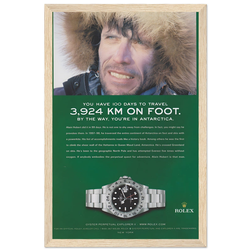 Rolex Explorer Vintage Poster Ad