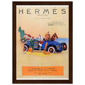 Hermes Paris Car Vintage Poster Ad