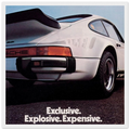Porsche - Exclusive, Explosive, Expensive Vintage Poster