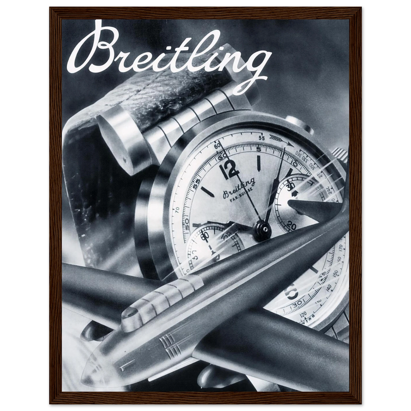 Breitling Sprint Montbrillant Vintage Ad Poster