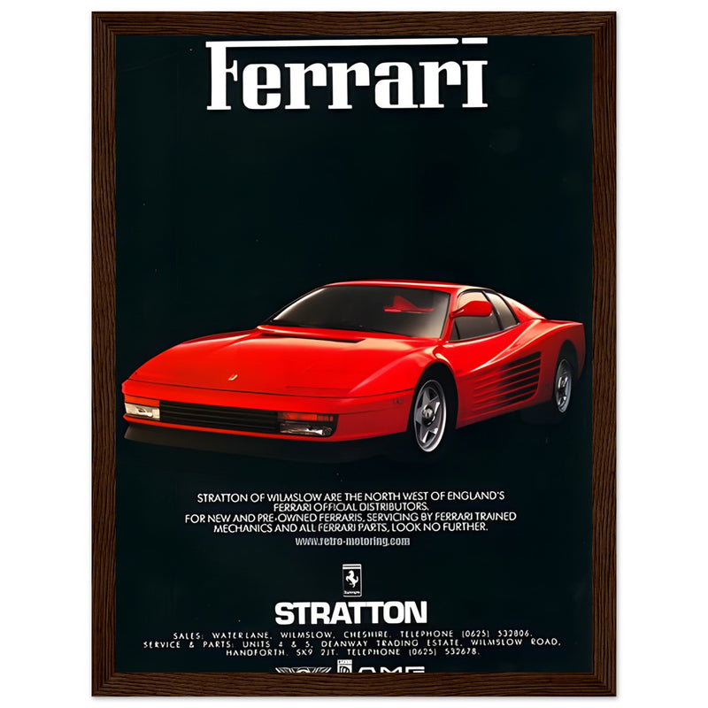 Ferrari Stratton Vintage Poster Ad