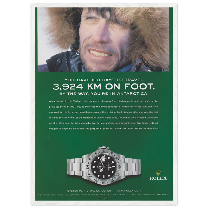 Rolex Explorer Vintage Poster Ad