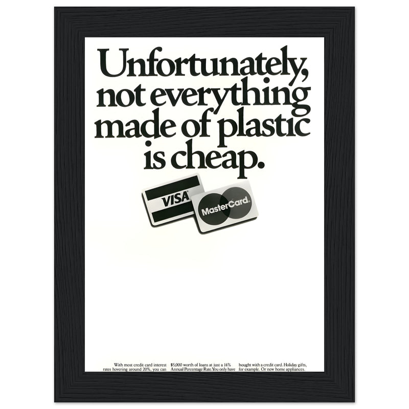 Visa Mastercard Vintage Poster