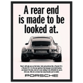 Porsche 911 Vintage Poster - Rear End