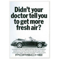 Porsche 911 Fresh Air Vintage Poster Ad