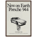 Porsche 944 New on Earth Vintage Poster Ad
