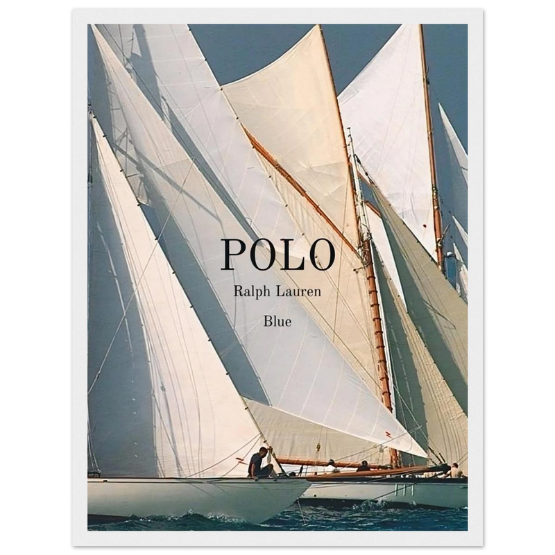 Polo Ralph Lauren Vintage Ad Poster - Polo Blue