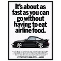 Porsche 911 Vintage Poster - Airline Food