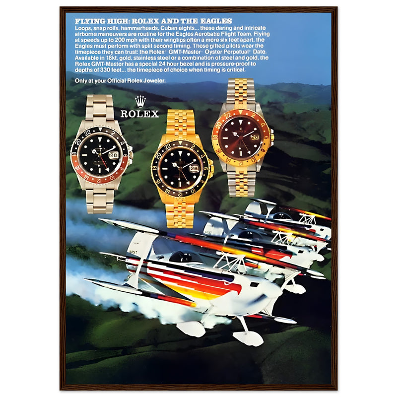 Rolex GMT Master Vintage Poster Ad