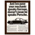 Porsche - German Speaking Vintage Poster