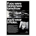 Rolex Racing Vintage Poster Ad