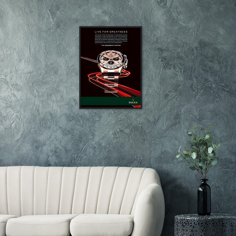 Rolex Live For Greatness Vintage Poster Ad
