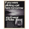 Rolex Jet Pilot Vintage Poster Ad