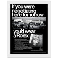 Rolex Datejust Geneva Vintage Poster Ad