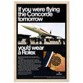 Rolex Oyster Perpetual Concorde Vintage Poster Ad