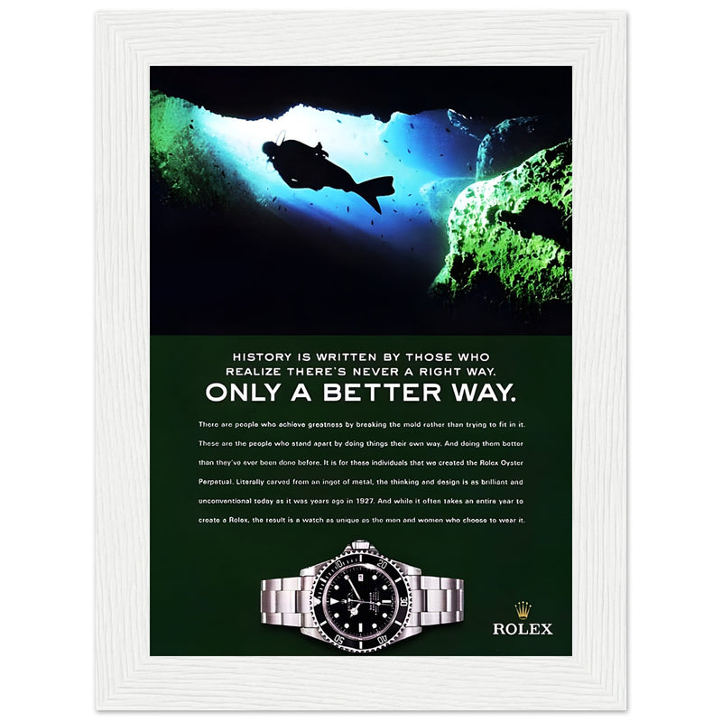 Rolex A Better Way Vintage Poster Ad