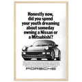 Porsche 911 Vintage Ad Poster