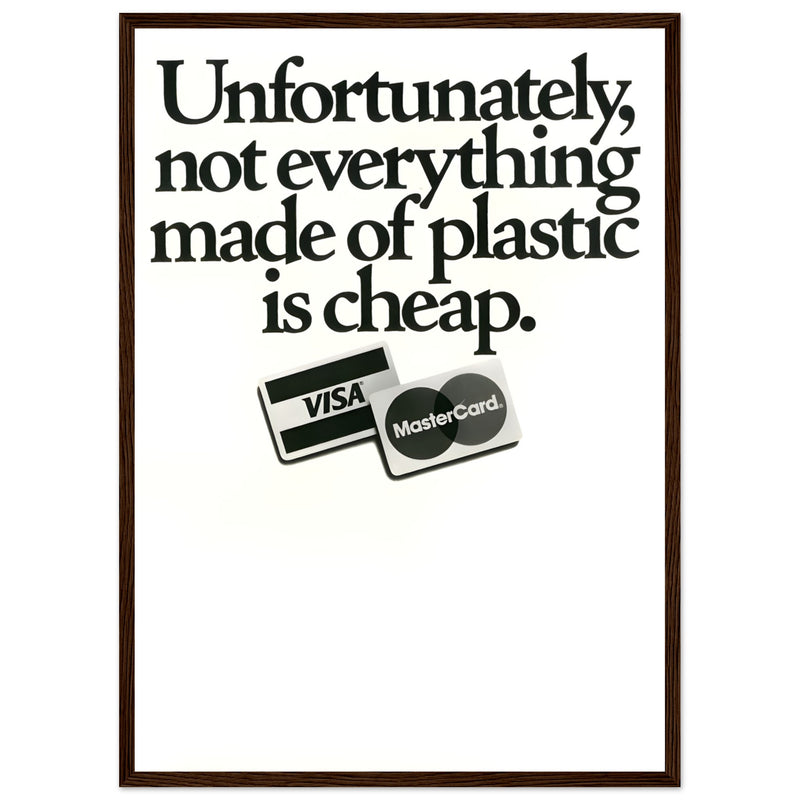 Visa Mastercard Vintage Poster