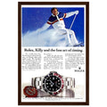 Rolex Alpine Gold Medal Sweep Vintage Poster