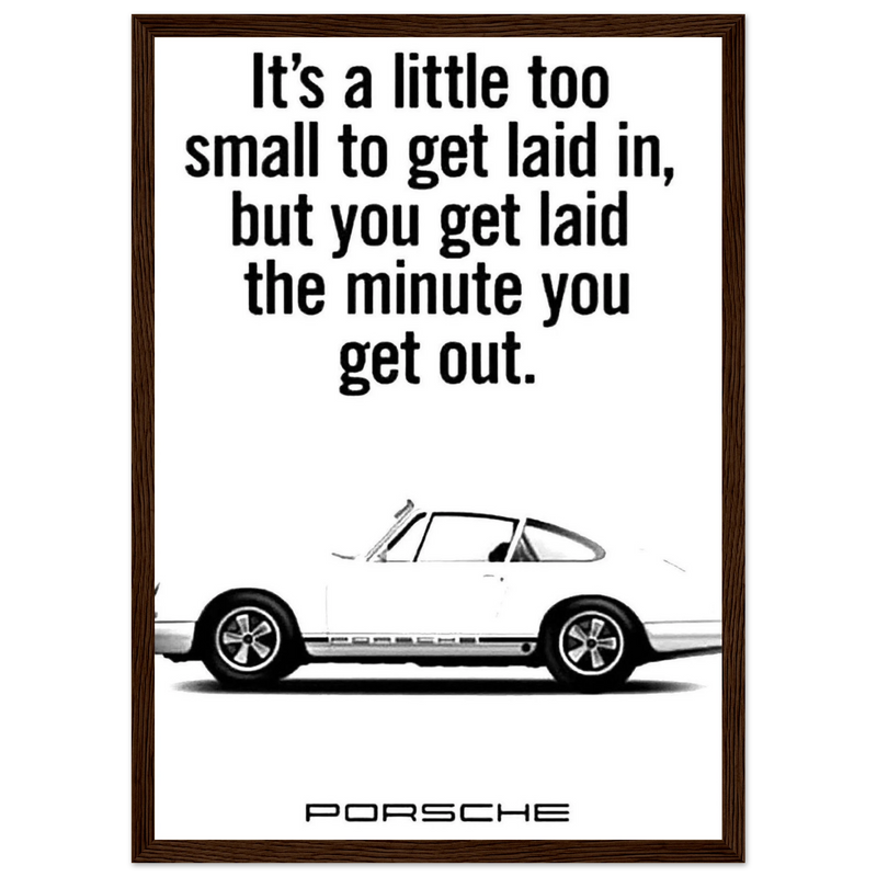 Porsche Vintage Poster  White 911