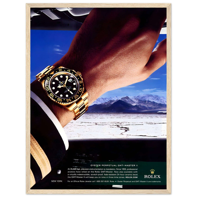 Rolex Oyster Perpetual GMT-Master II New York Pilot Vintage Poster