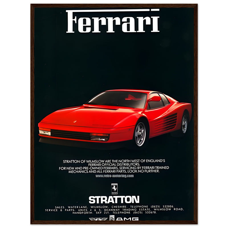 Ferrari Stratton Vintage Poster Ad