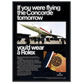 Rolex Oyster Perpetual Concorde Vintage Poster Ad