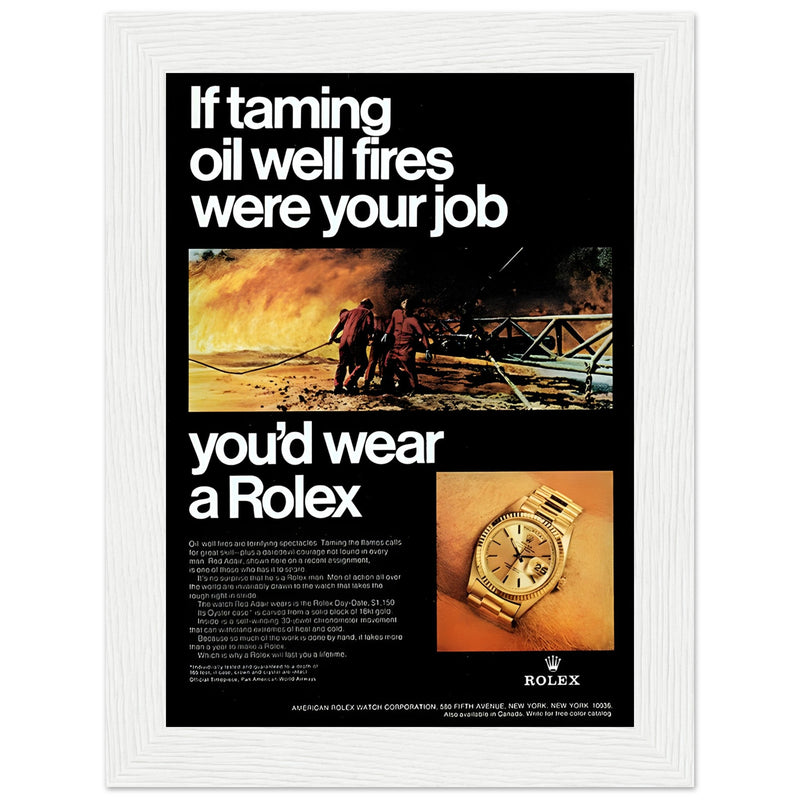 Rolex Day-Date Vintage Poster Ad
