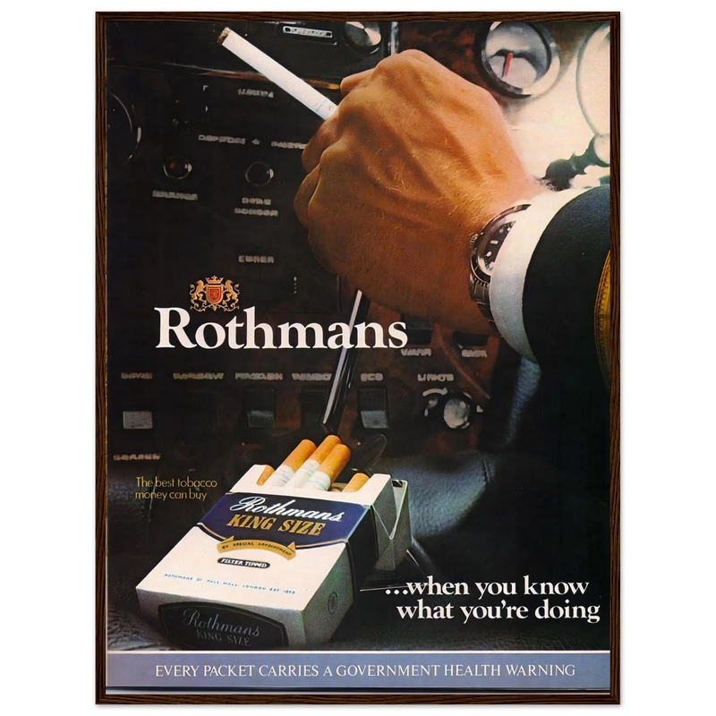 Rothmans Vintage Poster Ad - Rothman Kingsize