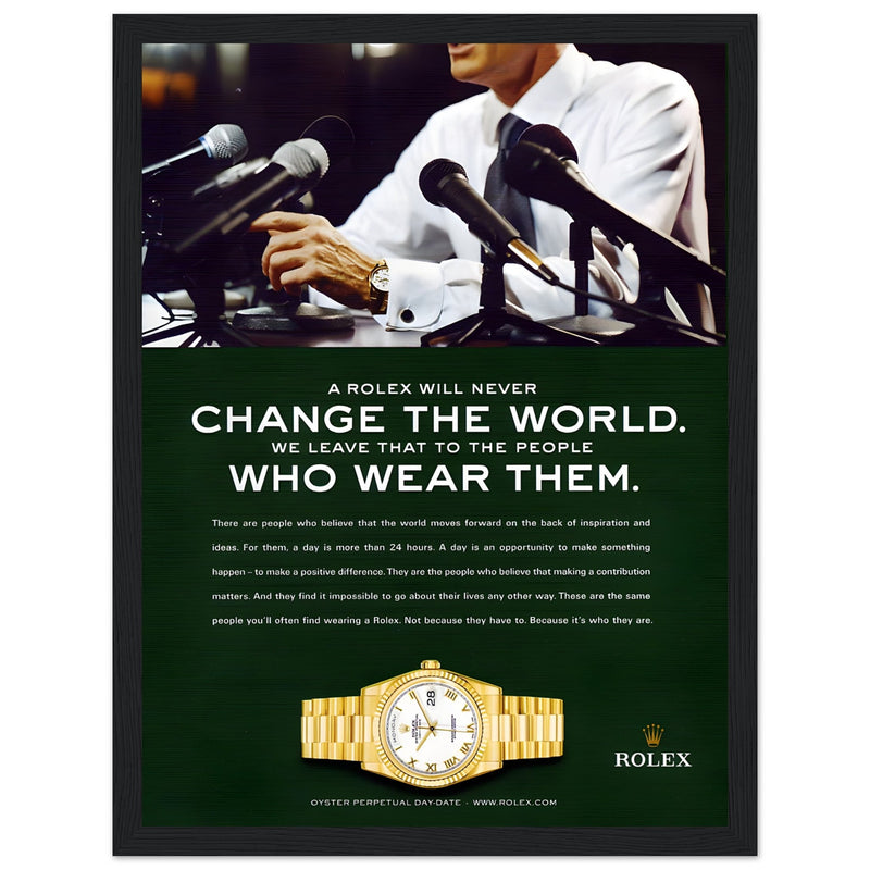 Rolex Day-Date Vintage Poster Ad
