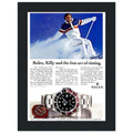 Rolex Alpine Gold Medal Sweep Vintage Poster