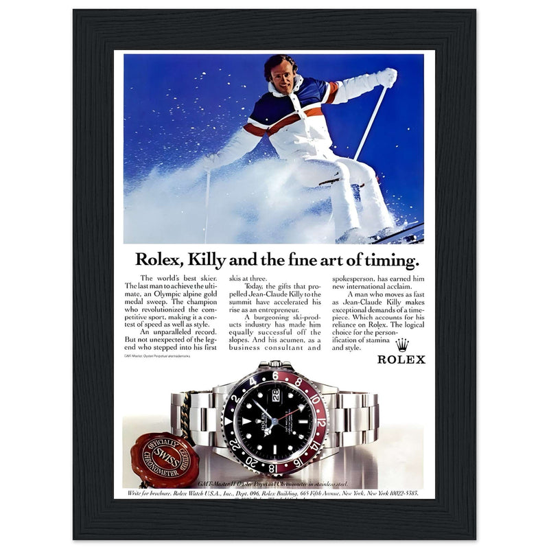 Rolex Alpine Gold Medal Sweep Vintage Poster