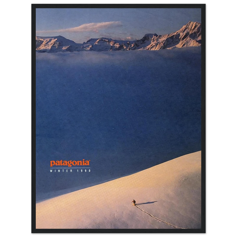 Patagonia Vintage Poster Ad - Winter 1990