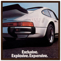 Porsche - Exclusive, Explosive, Expensive Vintage Poster
