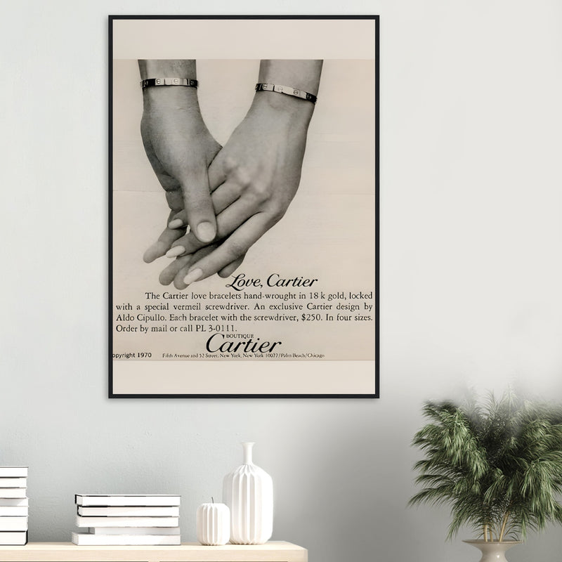 Cartier Love Bangles Vintage Poster