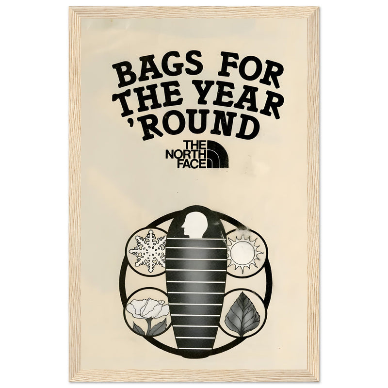 The North Face Sleeping Bags Vintage Poster