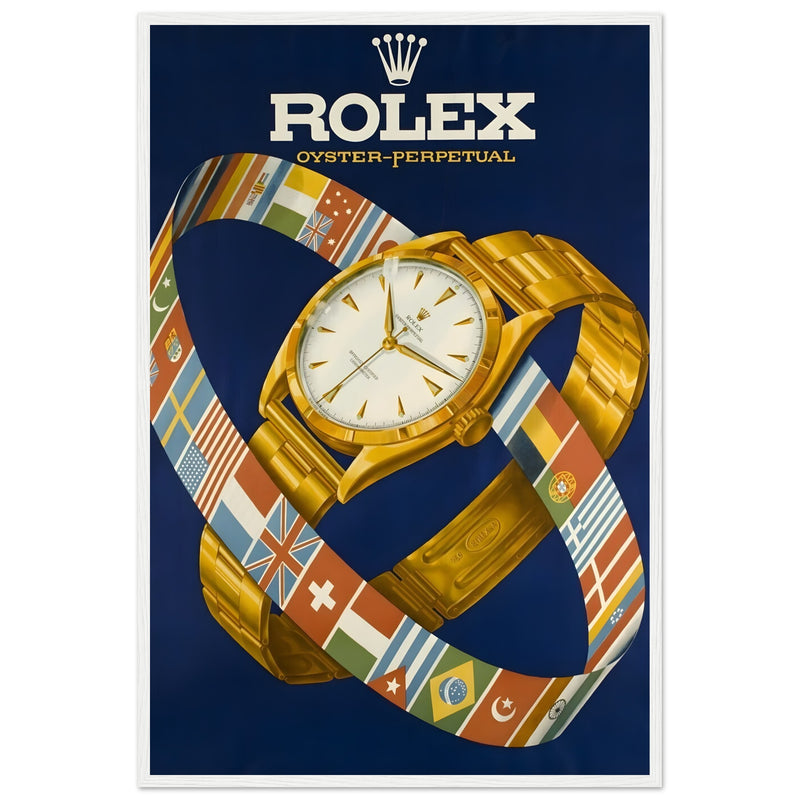 Rolex Advertising Golden Age Oyster Perpetual Vintage Poster