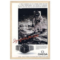 Omega Moon Vintage Poster Ad