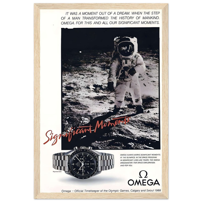 Omega Moon Vintage Poster Ad