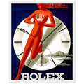 Rolex Clock Vintage Poster Ad