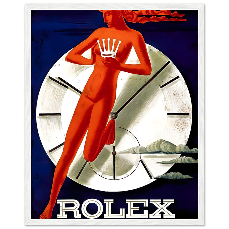 Rolex Clock Vintage Poster Ad