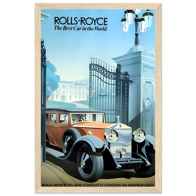 Rolls-Royce Best Car In The World Vintage Poster Ad
