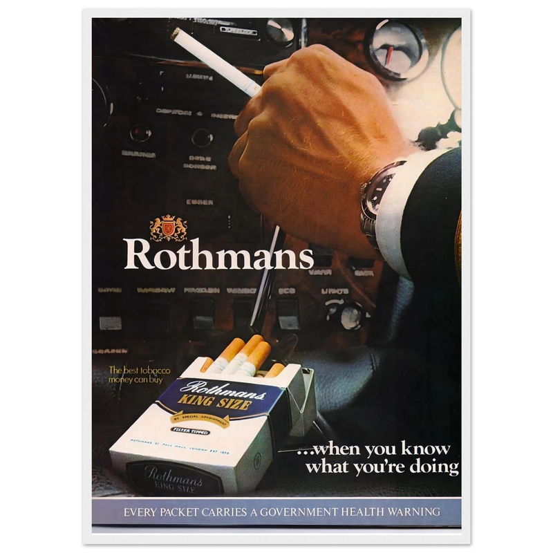 Rothmans Vintage Poster Ad - Rothman Kingsize
