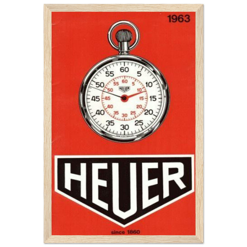 Heuer 1963 Vintage Poster Ad