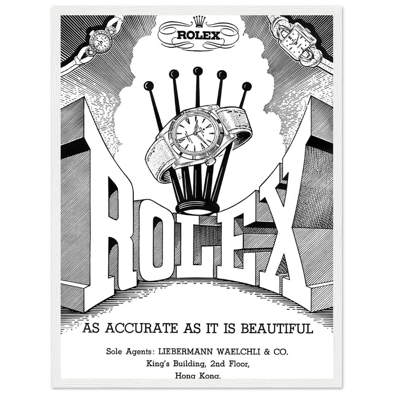 フランス雑誌L'ILLUSTRATION広告 1938年ROLEXオリジナル Rolex Hong Kong Jewellers Vintage Poster Ad – Ad Art