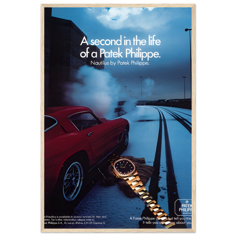 Patek Philippe A Second In the Life Vintage Poster Ad