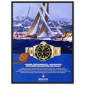 Rolex Submariner Offshore Champions Vintage Poster Ad